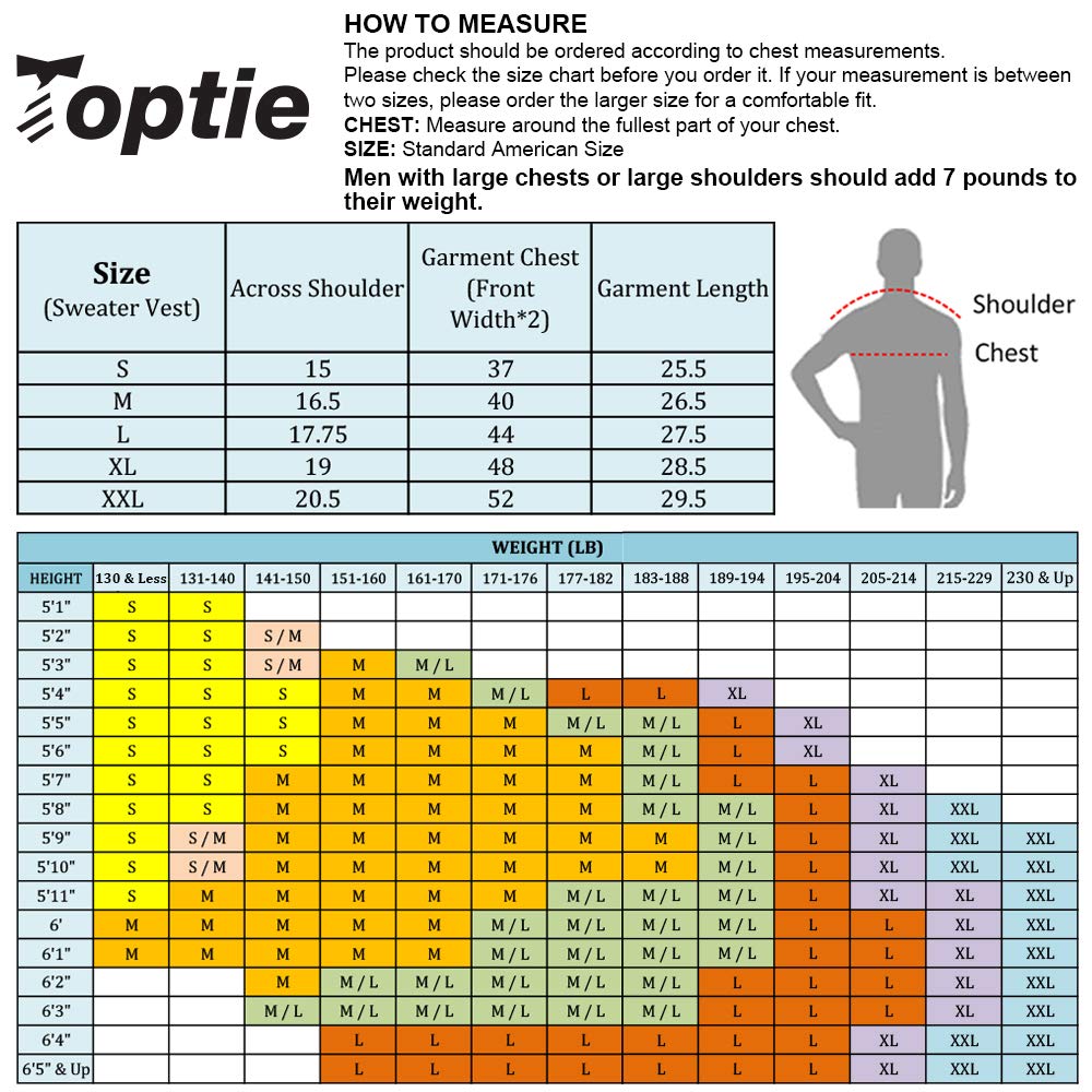 TopTie Chaleco de suéter Liso de Color sólido de Negocios para Hombre, Jersey Informal de Ajuste de algodón
