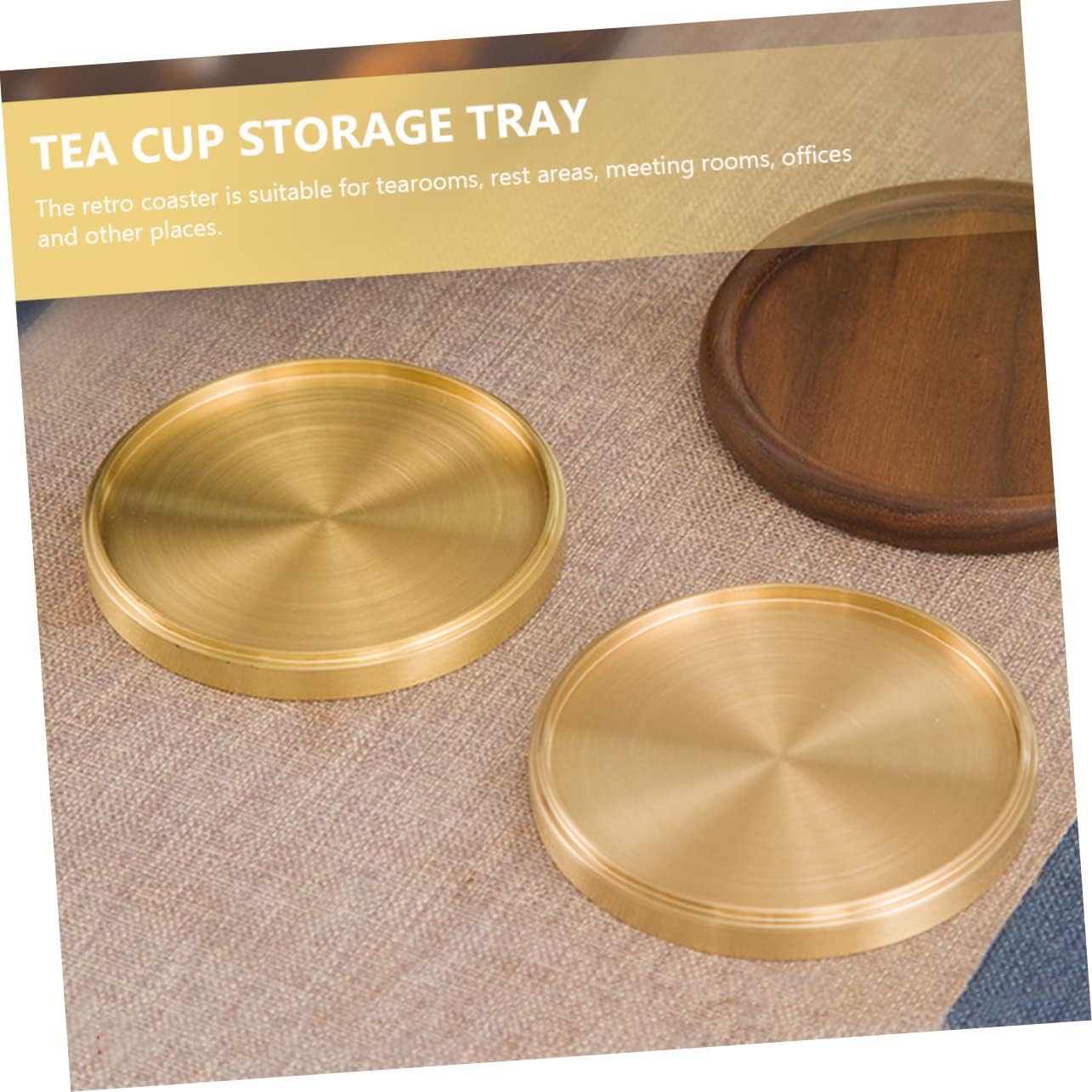Zerodeko 3pcs Tea Cup Coaster Vintage Tea Cups Saucers Coaster Holder Saucer Pad