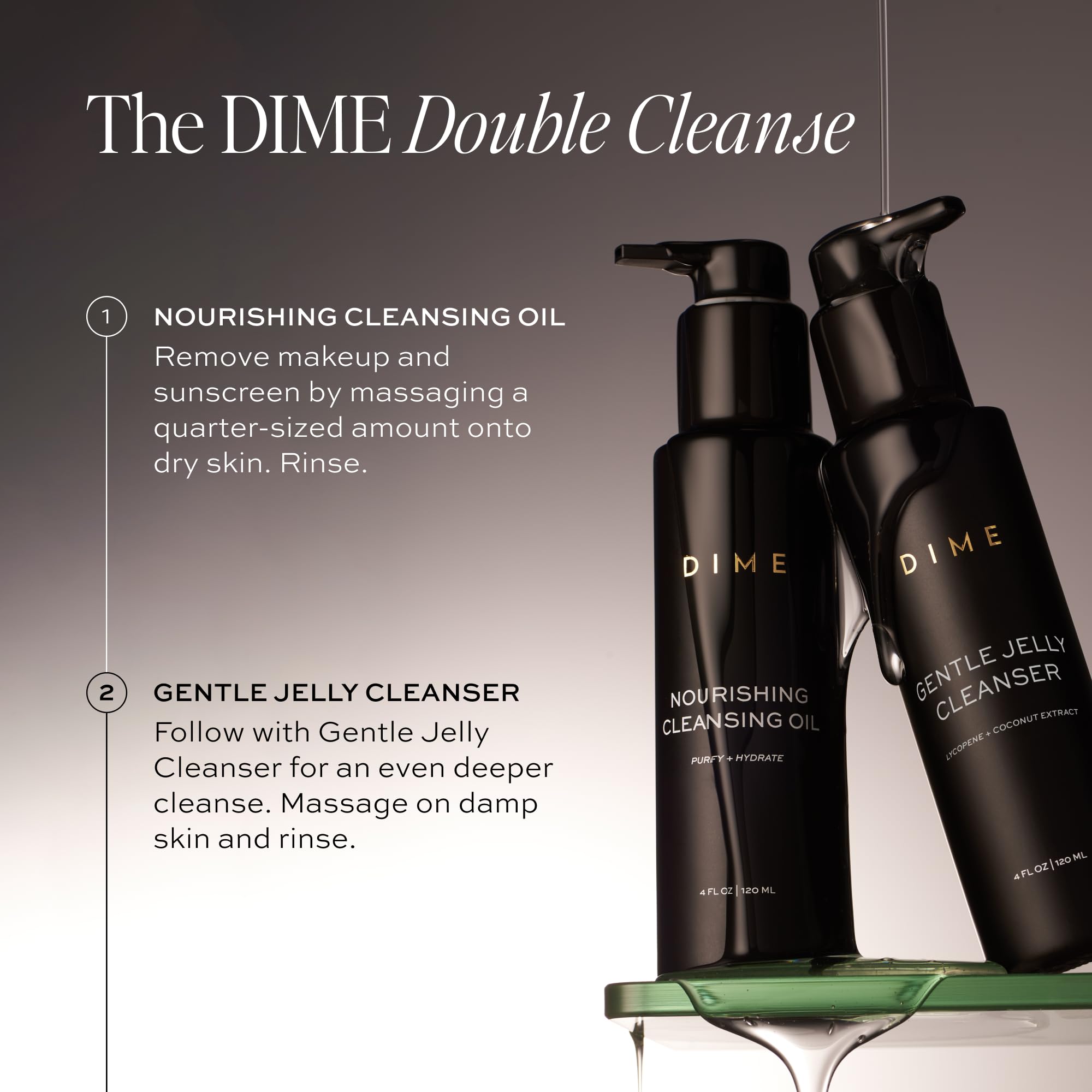 DIME Beauty Nourishing Cleansing Oil, 2-in-1 Cleanser & Makeup Remover