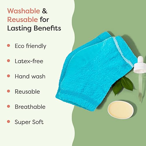 Miniatura 97 de ZenToes Calcetines hidratantes para tratamiento de talón agrietado, vitamina E, aceite de oliva y aceite de jojoba, calcetines de talón para Guepardo