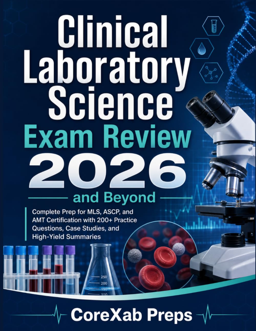 Clinical Laboratory Science Exam Review 2026 and Beyond: Complete Prep for MLS, ASCP, and AMT Certification with 200+ Practice Questions, Case Studies, and High-Yield Summaries
