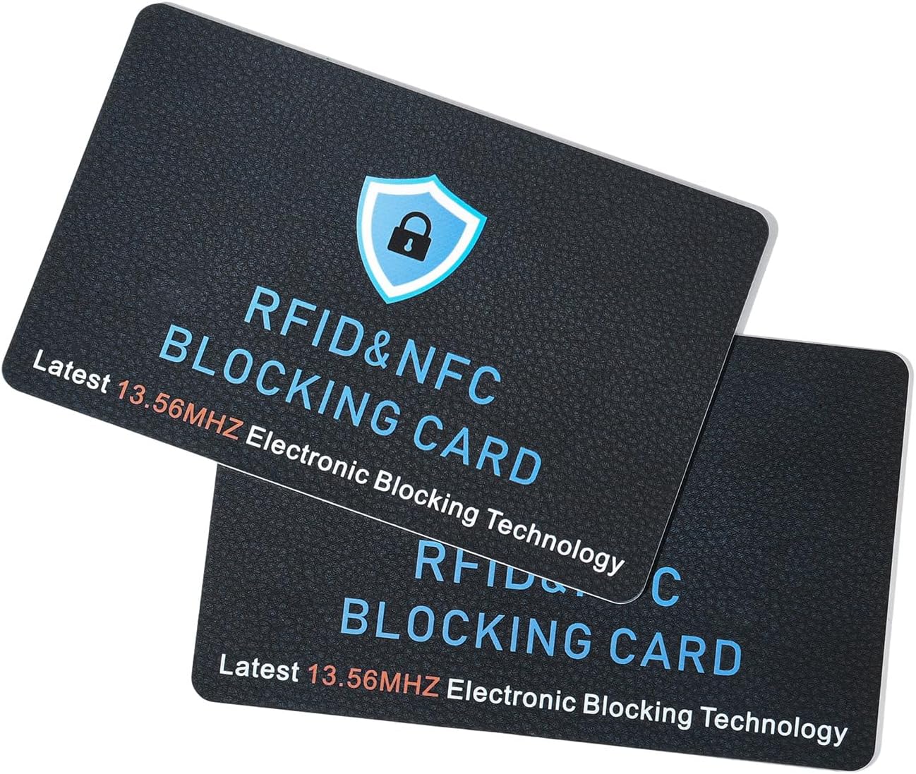 2 Pack RFID Blocking Card, Contactless NFC Debit Credit Card Passport Protector,Entire Wallet Purse Protect