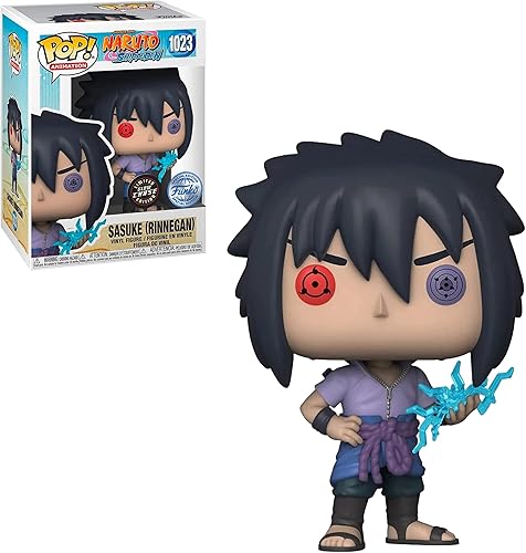 Miniatura 4 de Funko Pop Naruto Shippuden Sasuke Uchiha Rinnegan con Chidori Chase Figura (AAA Anime Exlcusive)
