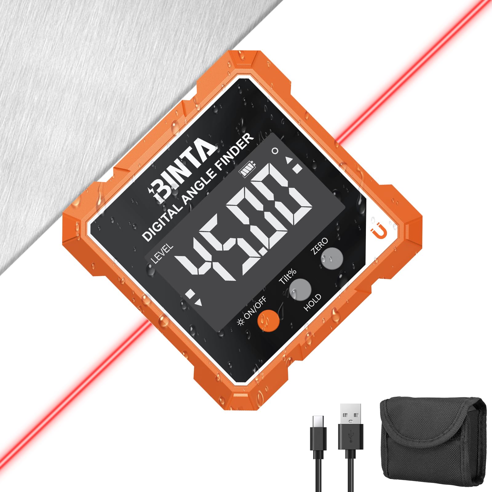 BINTA Digital Angle Finder - Laser & Magnet -11 BINTA Digital Angle Finder - Laser & Magnet -11
