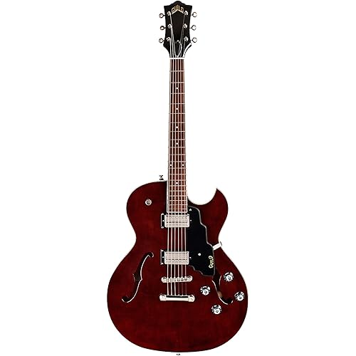 Guild Guitars Starfire I SC Semi-Hollow Body Electric Guitar, Vintage Walnut, Florentine-Cut, Newark St. Collection
