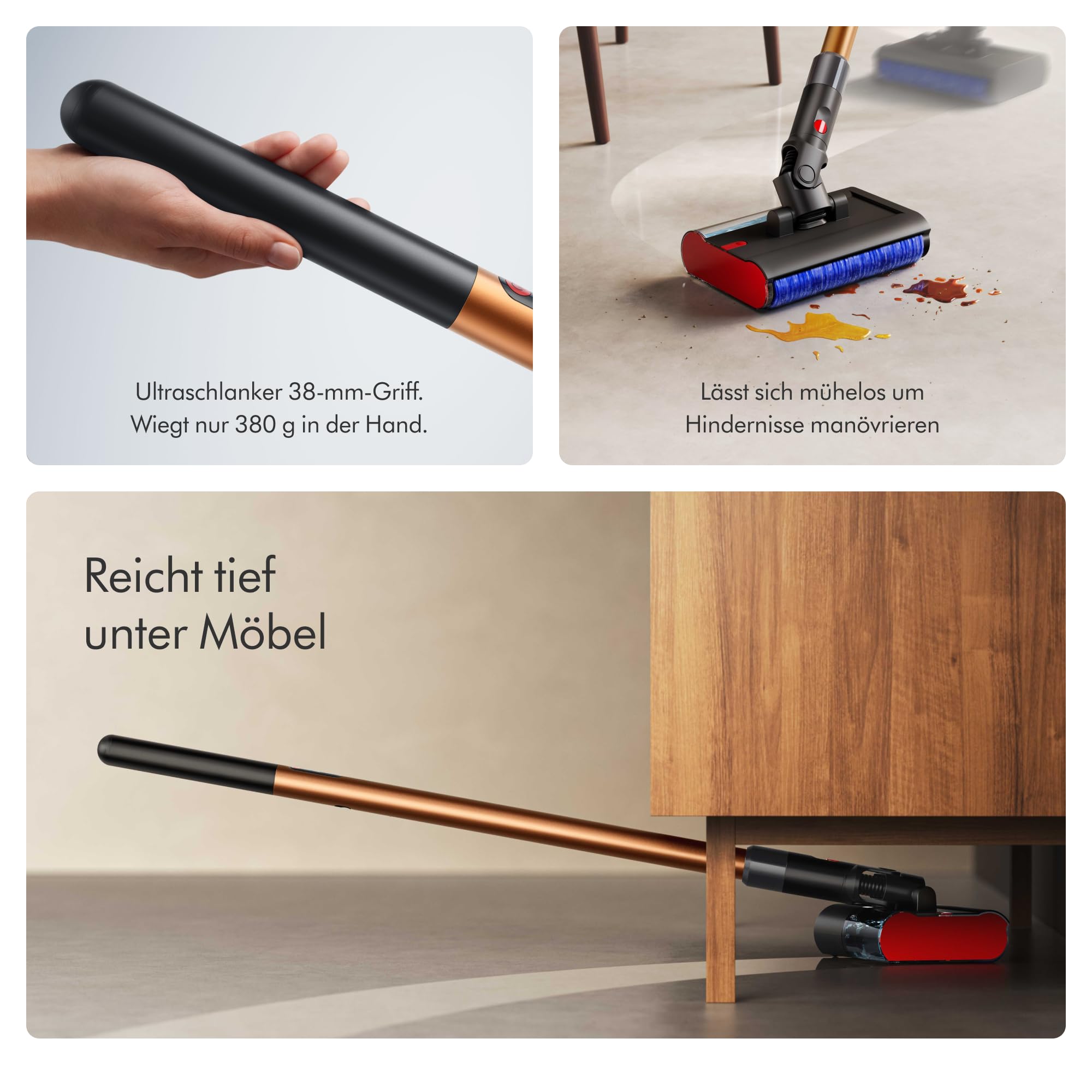 Dyson Pencilwash™ Akku Nassreiniger – Hygienische Reinigung für Hartböden, Fleckenentfernung, Nassreinigung & Saugen in einem, Selbstreinigend, Ultraschlankes und -leichtes Design, 30 Min. Laufzeit