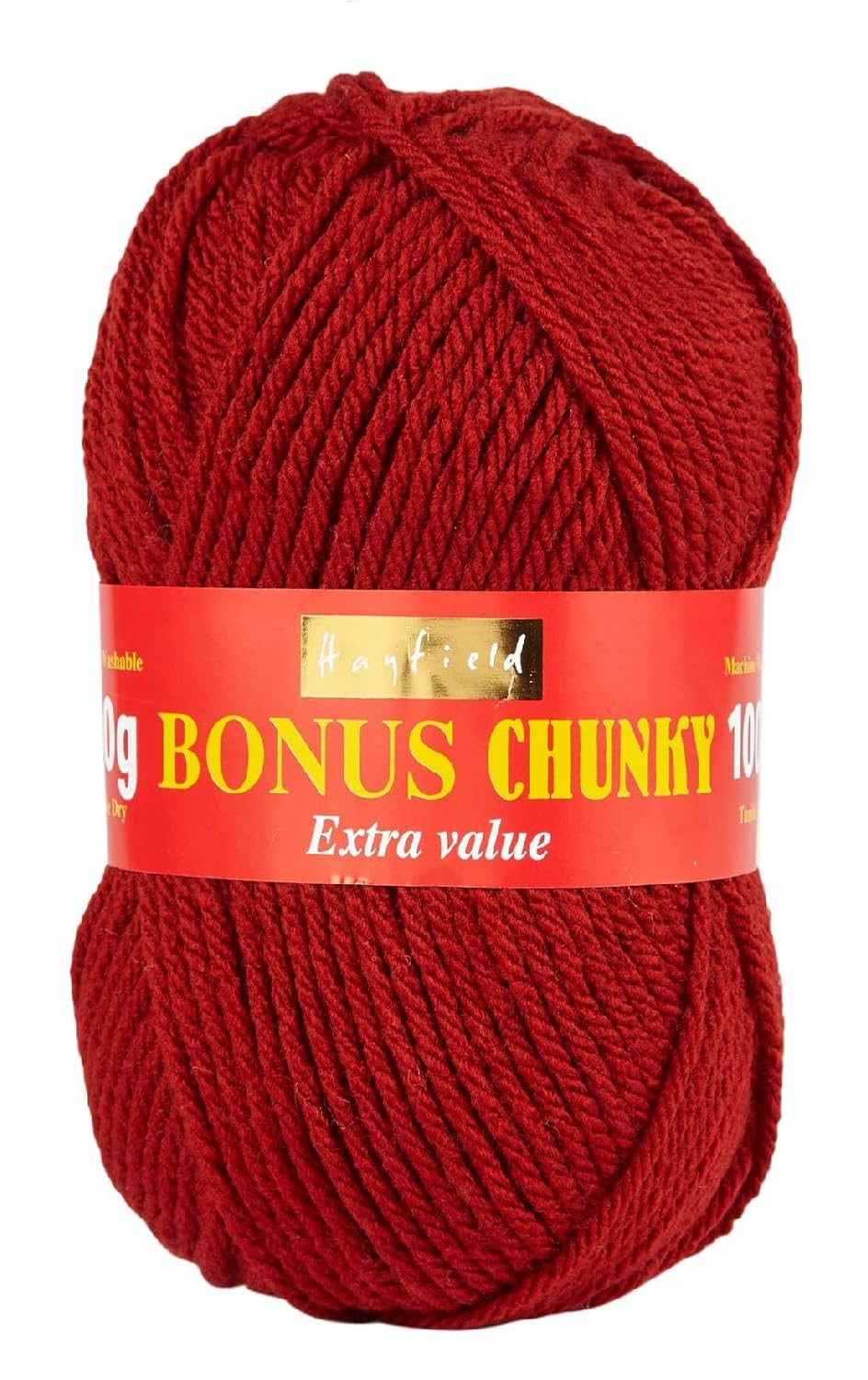 Sirdar Scarlet Hayfield Bonus Chunky, (556), 100G