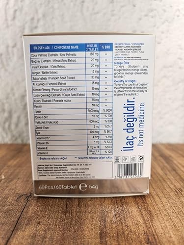 Miniatura 5 de Vitaminas para el crecimiento del cabello para mujeres y hombres  Apoya el cabello más grueso y fuerte  Suplemento de biotina, colágeno y queratina