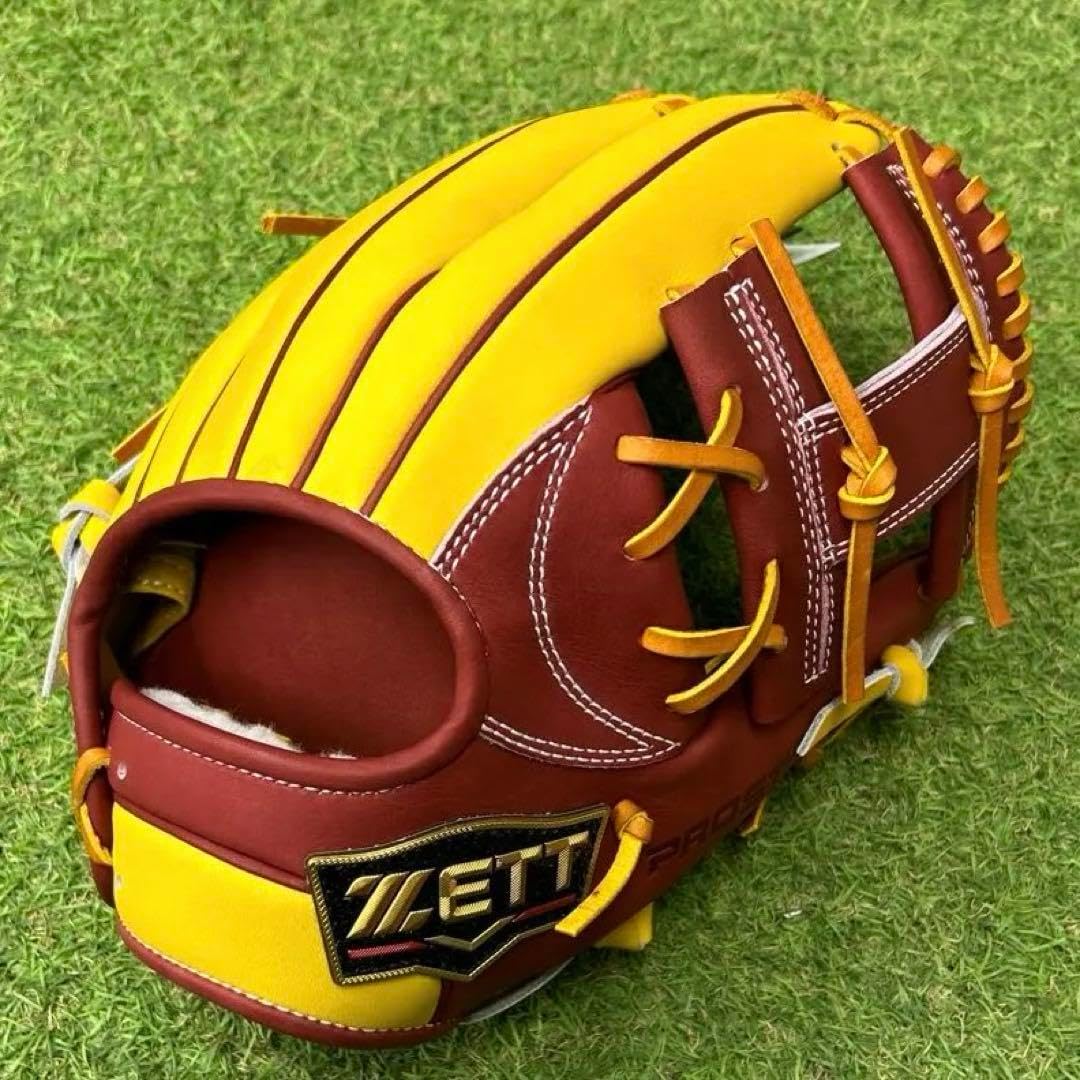 未使用 ゼット 軟式グローブ 内野手用 プロステイタス 限定品 野球
