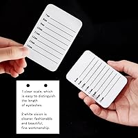 Vista 3 de CHGCRAFT 8pcs 2 estilos acrílico extensión de pestañas palet acrílico pestañas azulejo mano placa titular de pestañas con número de referencia