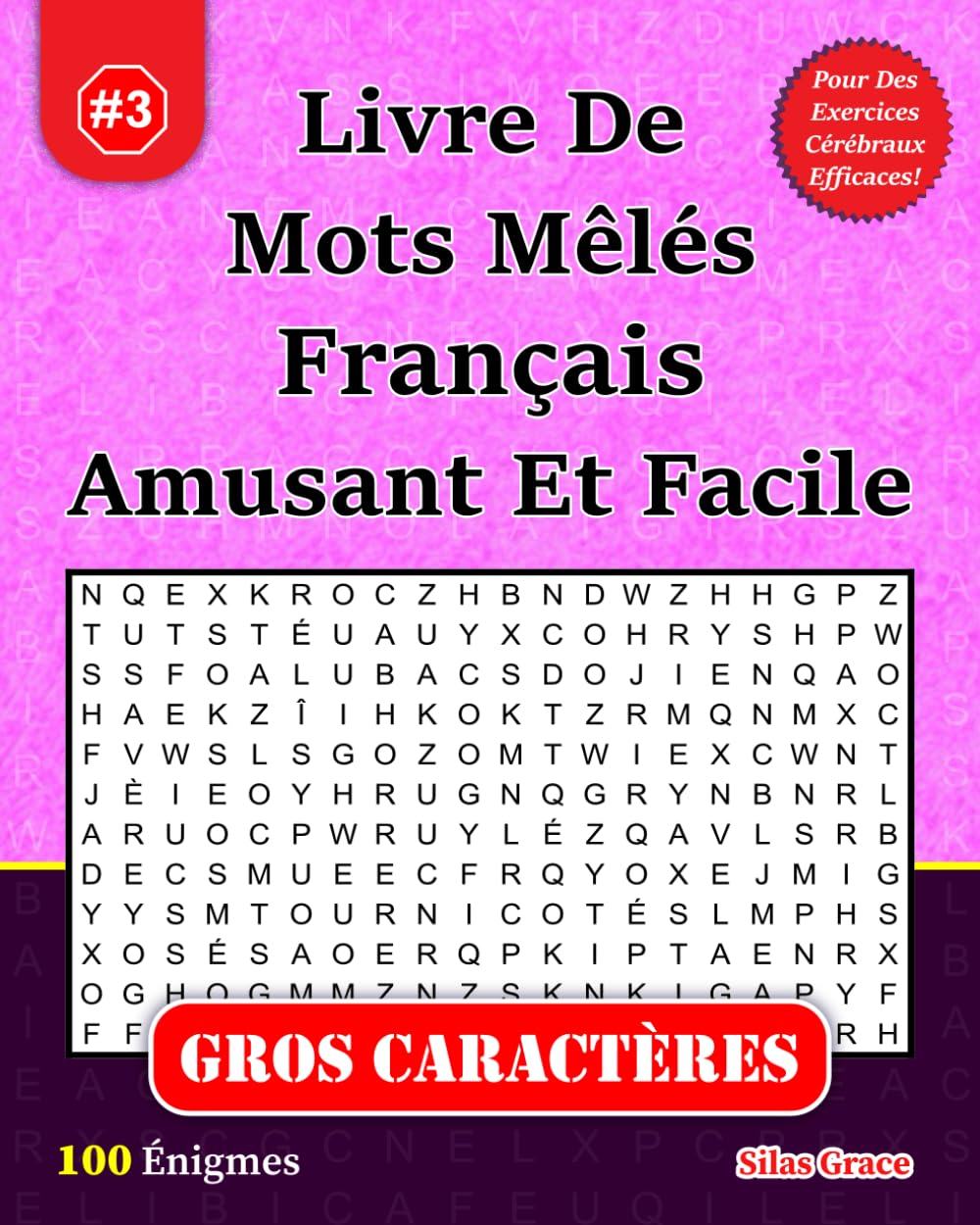 Livre De Mots Mêlés Français Amusant Et Facile: #3: (FRENCH EDITION): 100 Énigmes pour vous Divertir