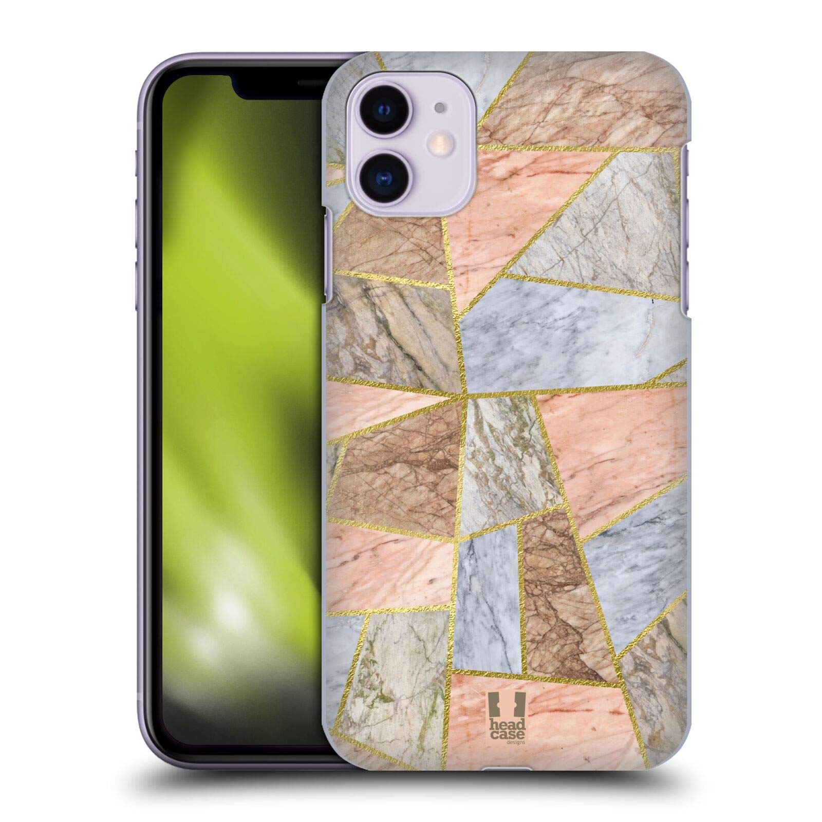 Head Case Designs Turtle Shell Pastel Geometric Marble Hard Back Case Compatible With Apple iPhone 11