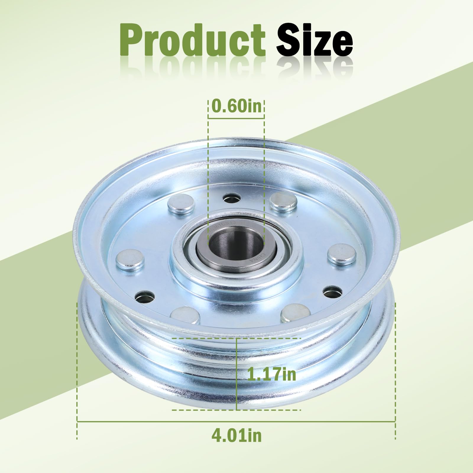 Polea tensora 164090 compatible con cortacésped King Kutter RFM Series de 4 pies, 5 pies y 6 pies (paquete de 4)