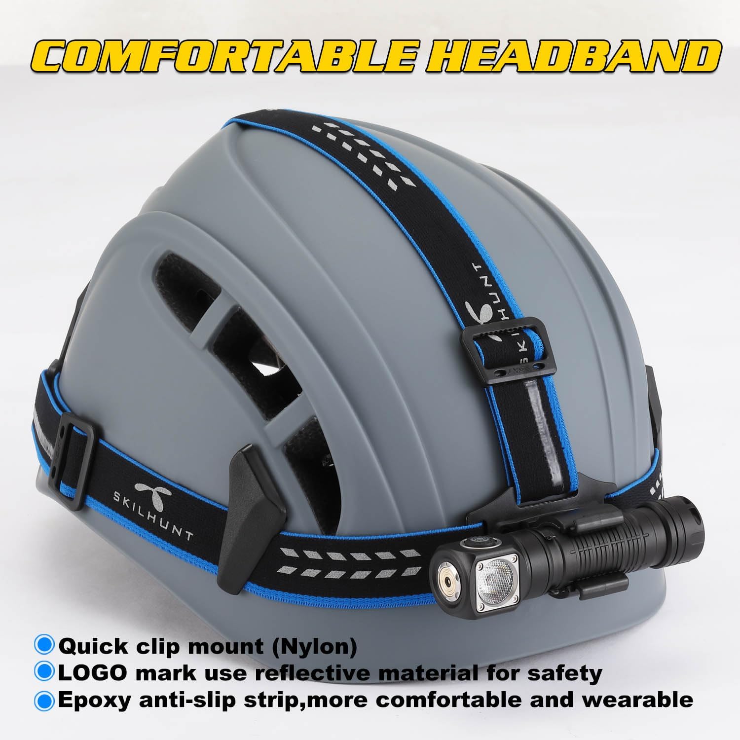 SKILHUNT H04 RC TIR USB充電式キャンプヘッドライト懐中電灯 - 850ルーメン 軽量 コンパクト EDC 防水