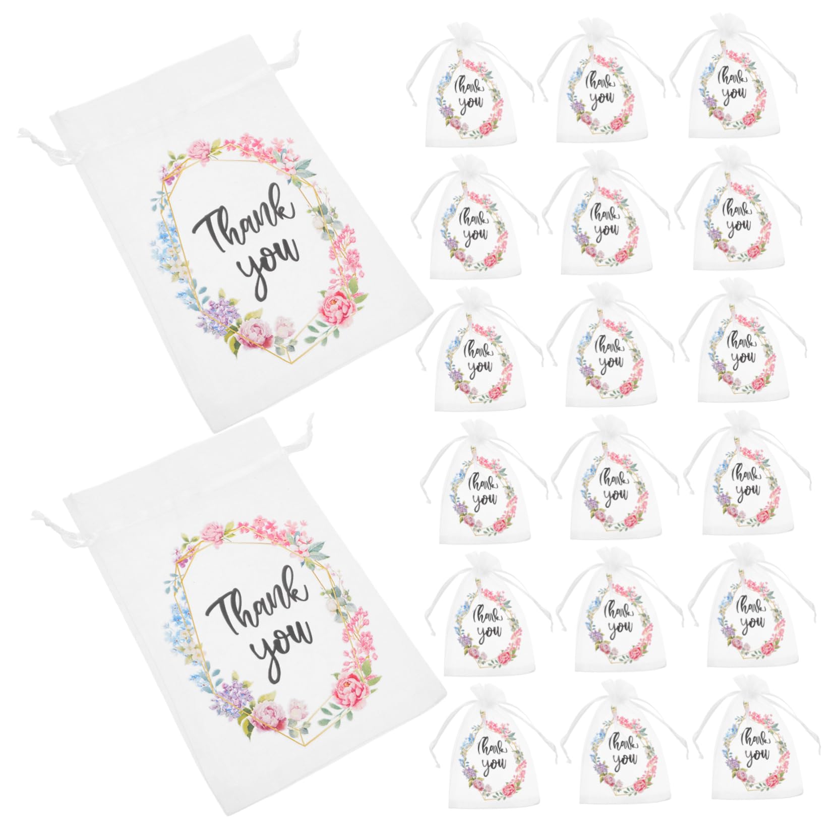 FOMIYES 3 Set Di Robusti Sacchetti in Organza Trasparente Con Coulisse Per Gioielli Piccoli Sacchetti Ideali Per Bomboniere E Decorazioni Per Matrimoni 50 Pezzi*3