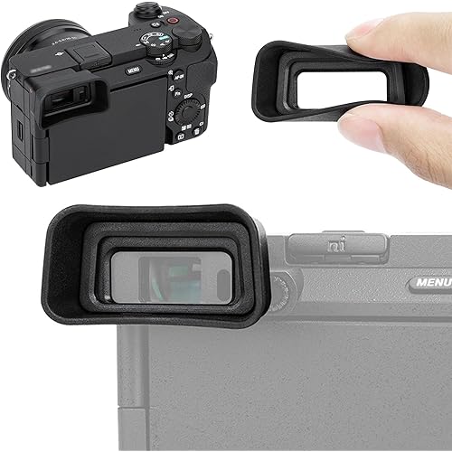 A6700 Eyecup Eyepiece, Soft Silicon Extended Camera Eye Cup Viewfinder Special Designed for Sony A6700 Alpha APS-C Mirrorless Camera Replaces Sony FDA-EP20 (Not Affect The Use of A6700 Camera Screen)