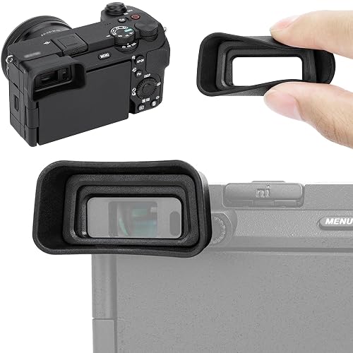 A6700 Eyecup Eyepiece, Soft Silicon Extended Camera Eye Cup Viewfinder Special Designed for Sony A6700 Alpha APS-C Mirrorless Camera Replaces Sony FDA-EP20 (Not Affect The Use of A6700 Camera Screen)