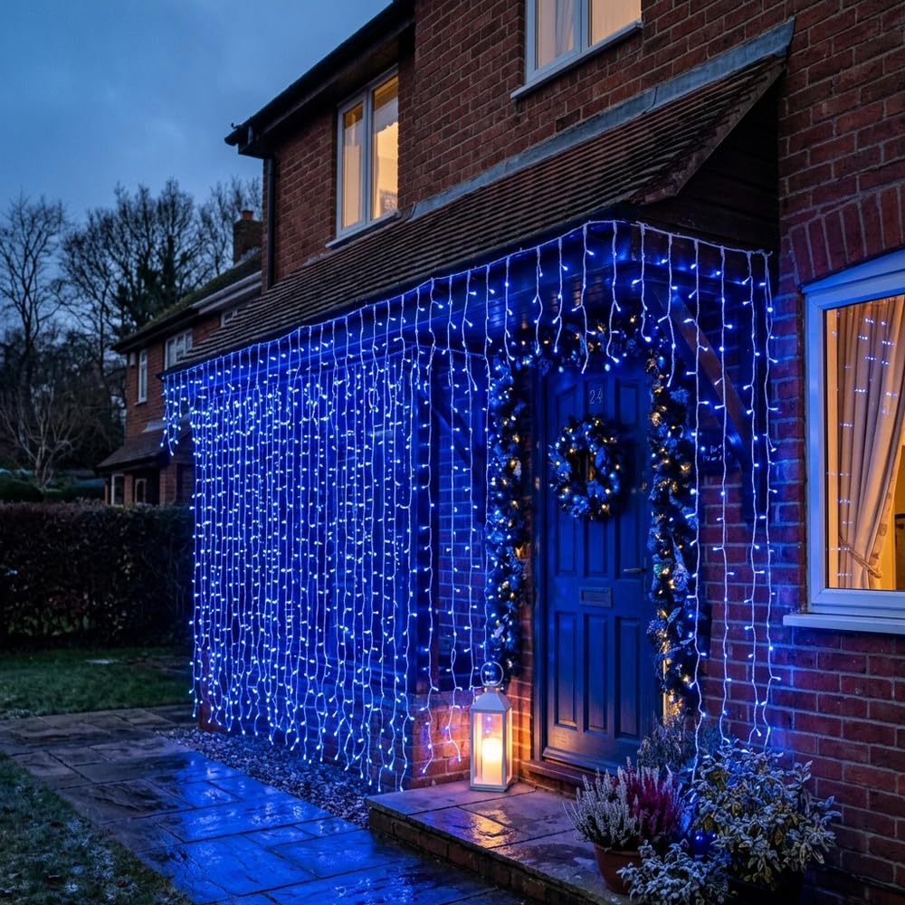[2 Stück] Outdoor Solar Lichterketten, 66ft 200 LED wasserdichte Lichterketten mit Kupferdraht 8 Modi für DIY Hochzeitsfeier Patio(Warmweiß)