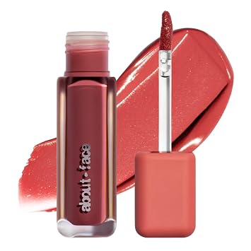 about-face Blur Matte Lip Plump | Matte Lipstick | Rosy Peach | 0.2oz | Liquid Lipstick | Soft Matte Plumping Finish | Hydrating, Vegan & Cruelty Free Clean Beauty | Coquette