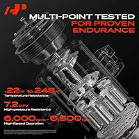 Vista 4 de A-Premium Compresor de aire acondicionado con embrague compatible con Pontiac Vibe 1.8L 2003-2008, estilo CVC