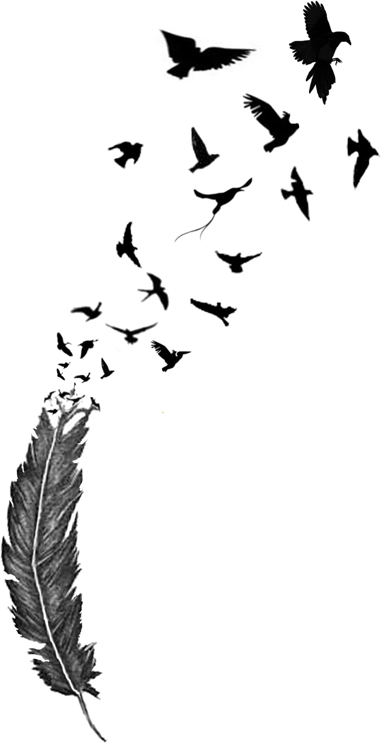 Inkwear Birds of a Feather temporary tattoo