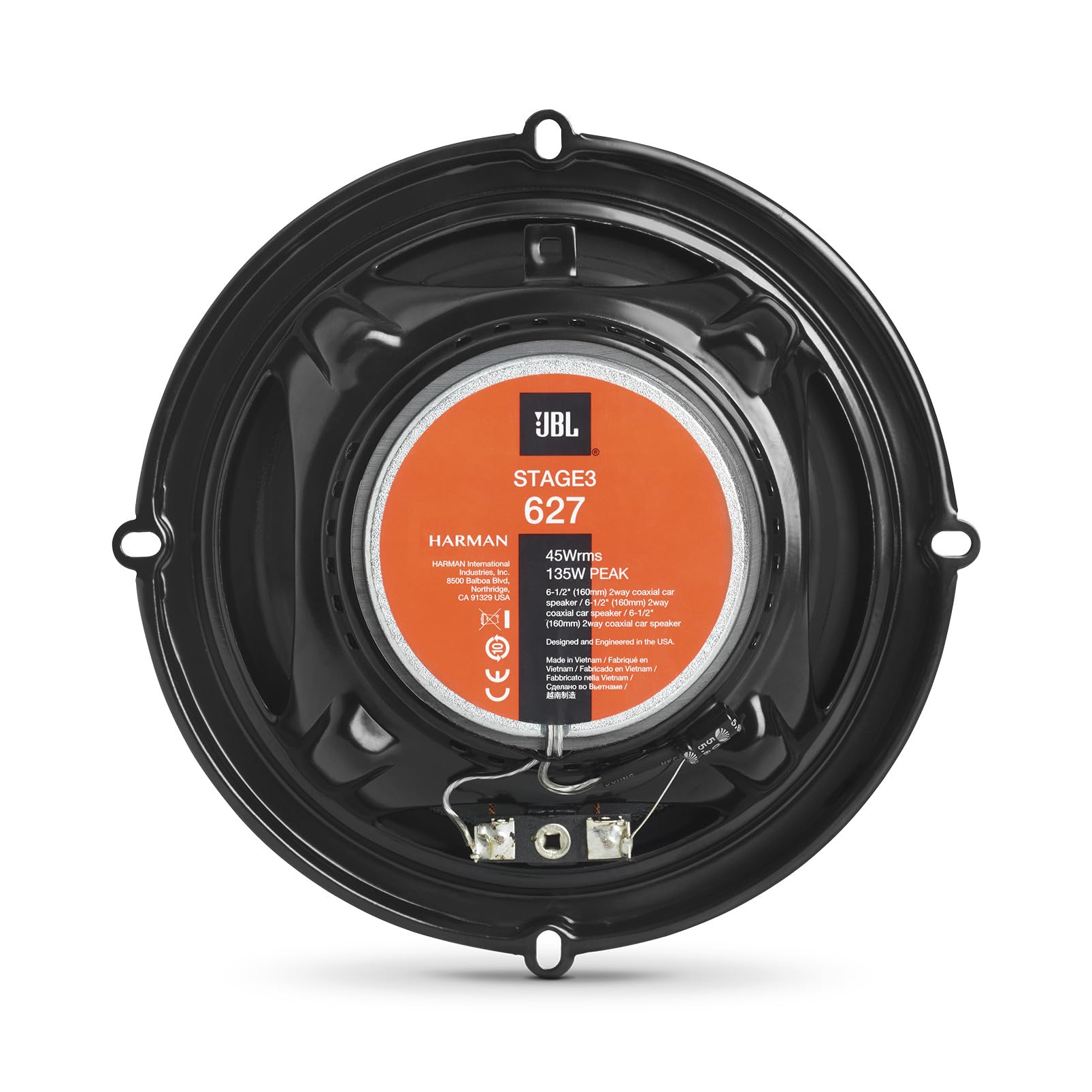 JBL Stage3 627 Juego de altavoces coche de 2 vías de Harman Kardon - 225 vatios JBL echo auto 16 - 17 cm