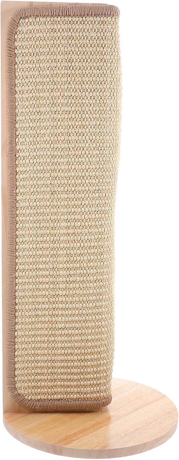 Amosfun Cat Scratch Pad Couch Protector Sisal Furniture Corner Scratching Mat Wall Corner Cat Scratch Cushion and Kittens