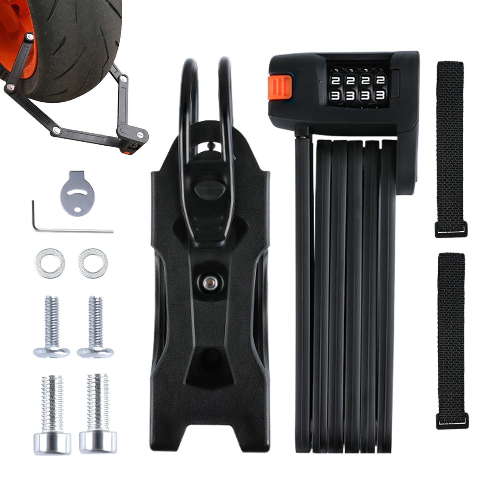 Antivol pliable pour vélo compact Teksome protection robuste de haute sécurité