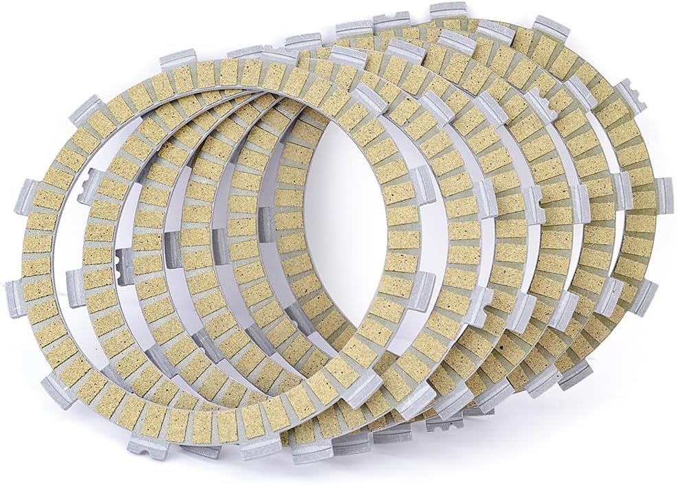 Clutch Friction Disc Plate Kit Compatible with XVS400 XVS400C Drag Star Classic / XV400 XV500 XV535 Virago 400 500 535 XV/XVS 400 400C