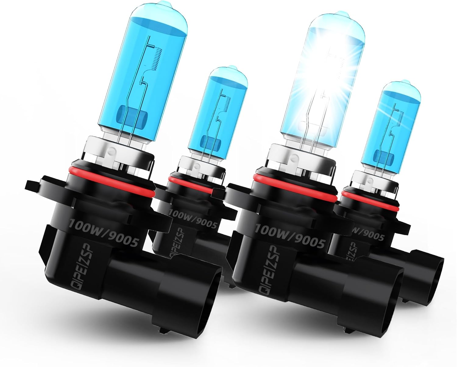 Halogen Headlight Bulbs Fit For Kia Telluride 2020 2021 2022 Headlight Bulbs Front Bulb Bright Light Halogens Combo,9005 High Beam + 9005 Low Beams, Pack of 4