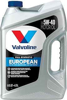 Valvoline European Vehicle Full Synthetic 5W-40 Motor Oil 5 Quart
