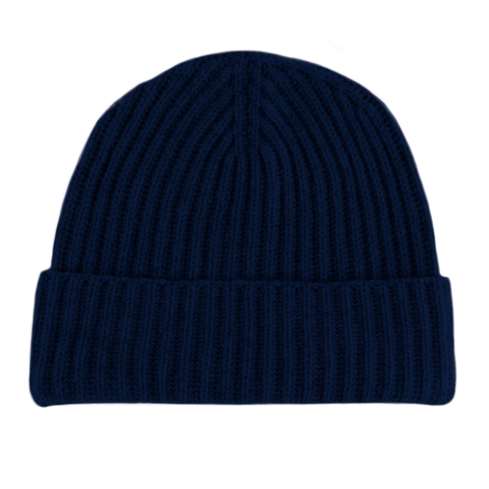 Love Cashmere Bonnet en Maille Côtelée pour Homme 100% Cachemire - Fait Main à Écosse