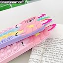 Case Creation Push Pop Unicorn Phone Case iPhone 11 Pro for Girls,Bubble Fidget Stylish Toys Game case Stress Relief Reliever Series Soft Silicone Shockproof Protective Cover for Apple iPhone 11 Pro gallery image