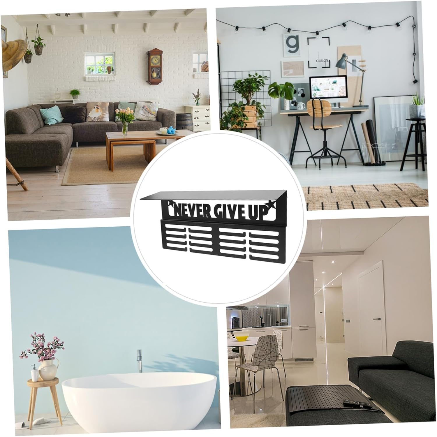 Totority Trophy Medal Display Shelf Hooks Wall-Mounted Medal Holder for Gymnastics Running and Sports Awards for Home Decor and Collection Showcase