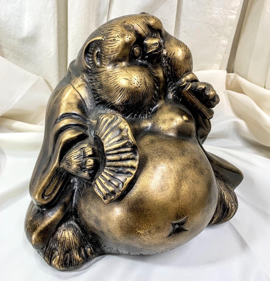 たぬきの親子　縁起物　和　狸　大きなたぬき　特大　アンティーク　招き福　オブジェ たぬきの親子 縁起物 和 狸 大きなたぬき 特大 アンティーク