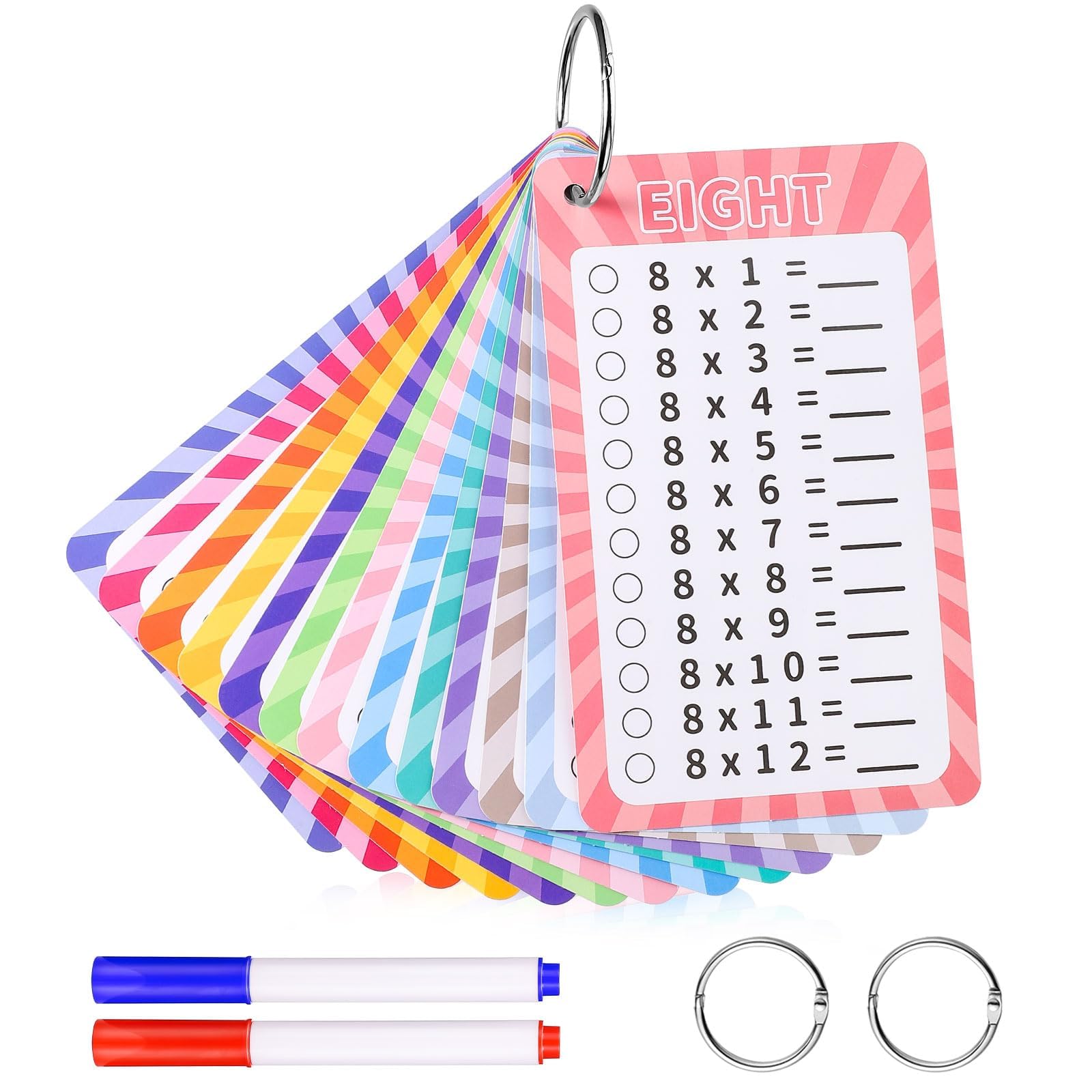 13 Pcs Times Tables 0-12