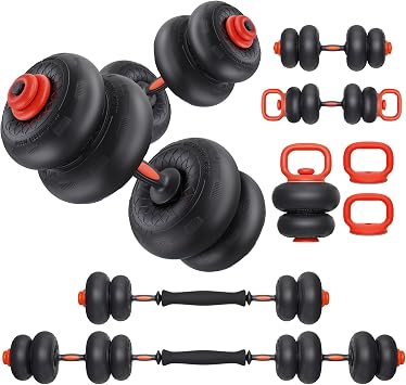 Adjustable Dumbbells Set, Dumbbells and Barbell Weight Set