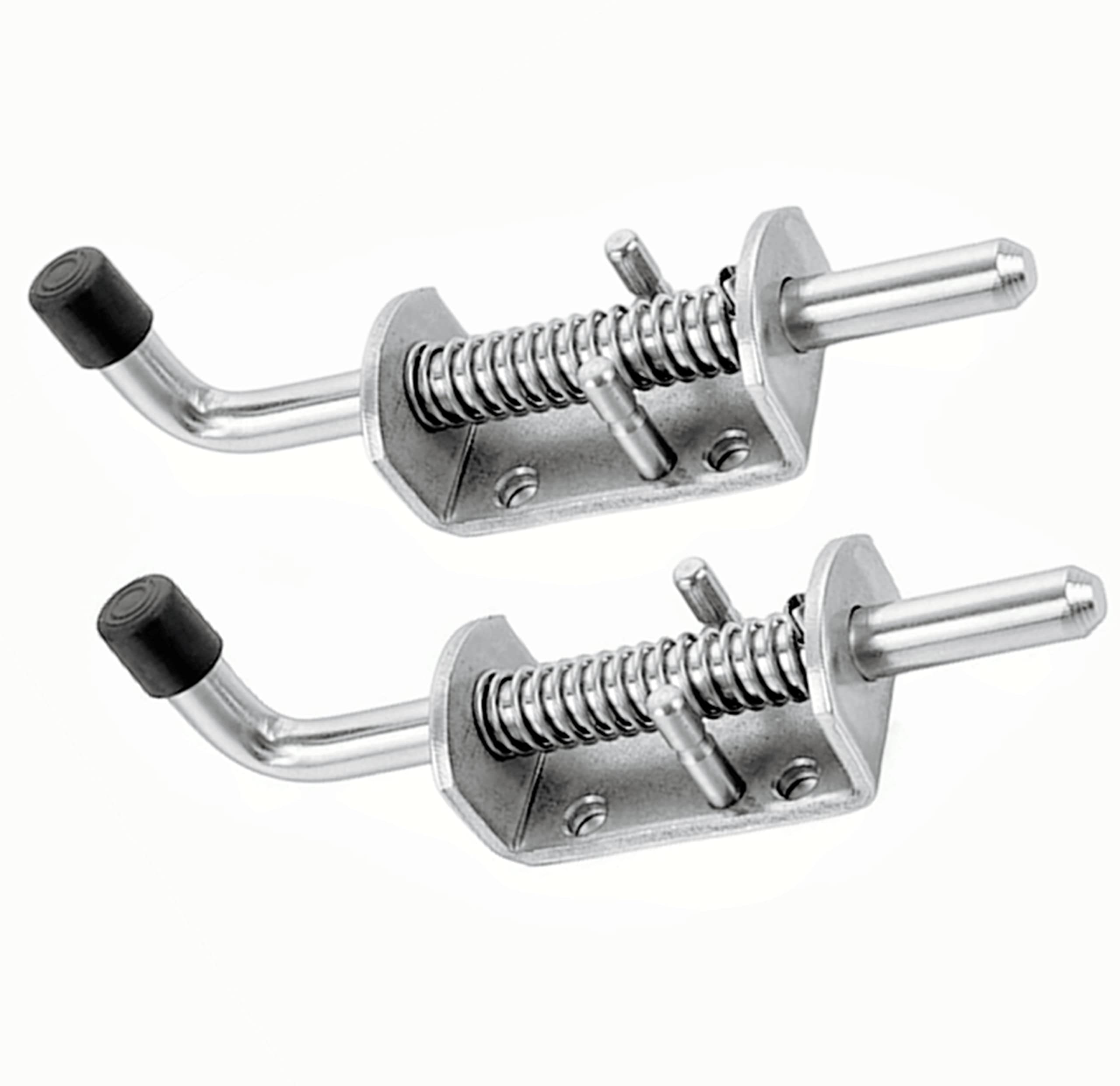 1 pestillo con resorte, pestillo de acero inoxidable 304 de seguridad para puerta de remolque, pestillo de resorte de tono resistente, bisagra de gabinete de puerta (longitud: 135 mm)