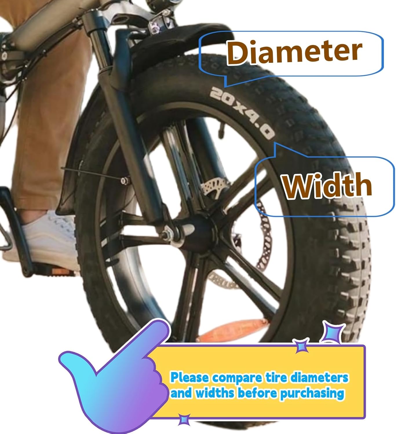 20 Inch Heavy Duty Fat Tubes 20x3.5/4.0 Fat Tire Tube 20x4.0/4.5 Inner Tubes for 20” Electric Bike Fat Beach Bike