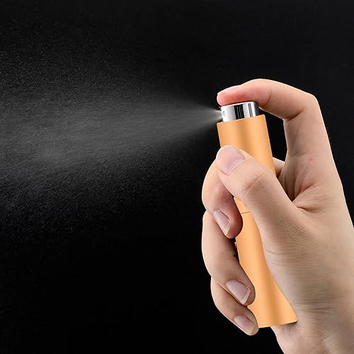 Miniatura 9 de Lil Ray Atomizador de perfume portátil de 0.3fl oz, mini botella de spray vacía recargable para bolsillo de viaje, pulverizador líquido de colonia,