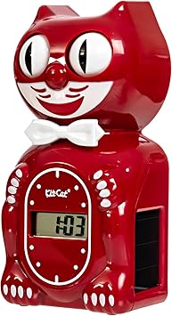 Kit Cat Klock Solar Kit-Cat Digital Alarm Clock - Space Cherry Cat Clock with Eyes Swaying, Made in USA, Perfect for Home Decor, Modern Clock