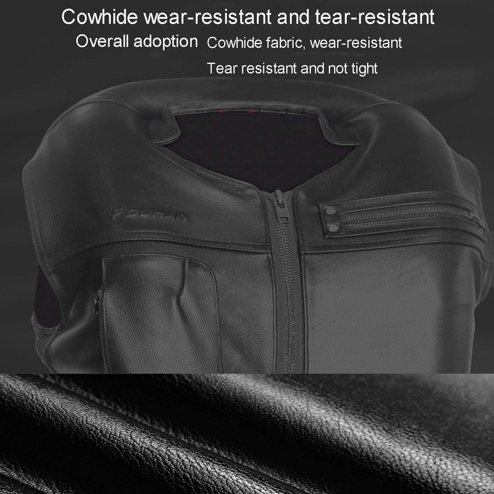 Leder Motorrad Airbag Weste Schutzweste Airbag Weste mit abnehmbarer Schutzausrüstung ersetzen die CO2 Gasflasche für mehrere Anwendungen und kann gereinigt werden (nicht mit CO2-Zylinder)