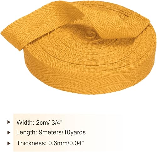 Vista 144 de PATIKIL Cinta de sarga de algodón de 3/4 pulgadas, 10 yardas, cinta de encuadernación al bies, cinta de espiga para costura, envoltura de regalos