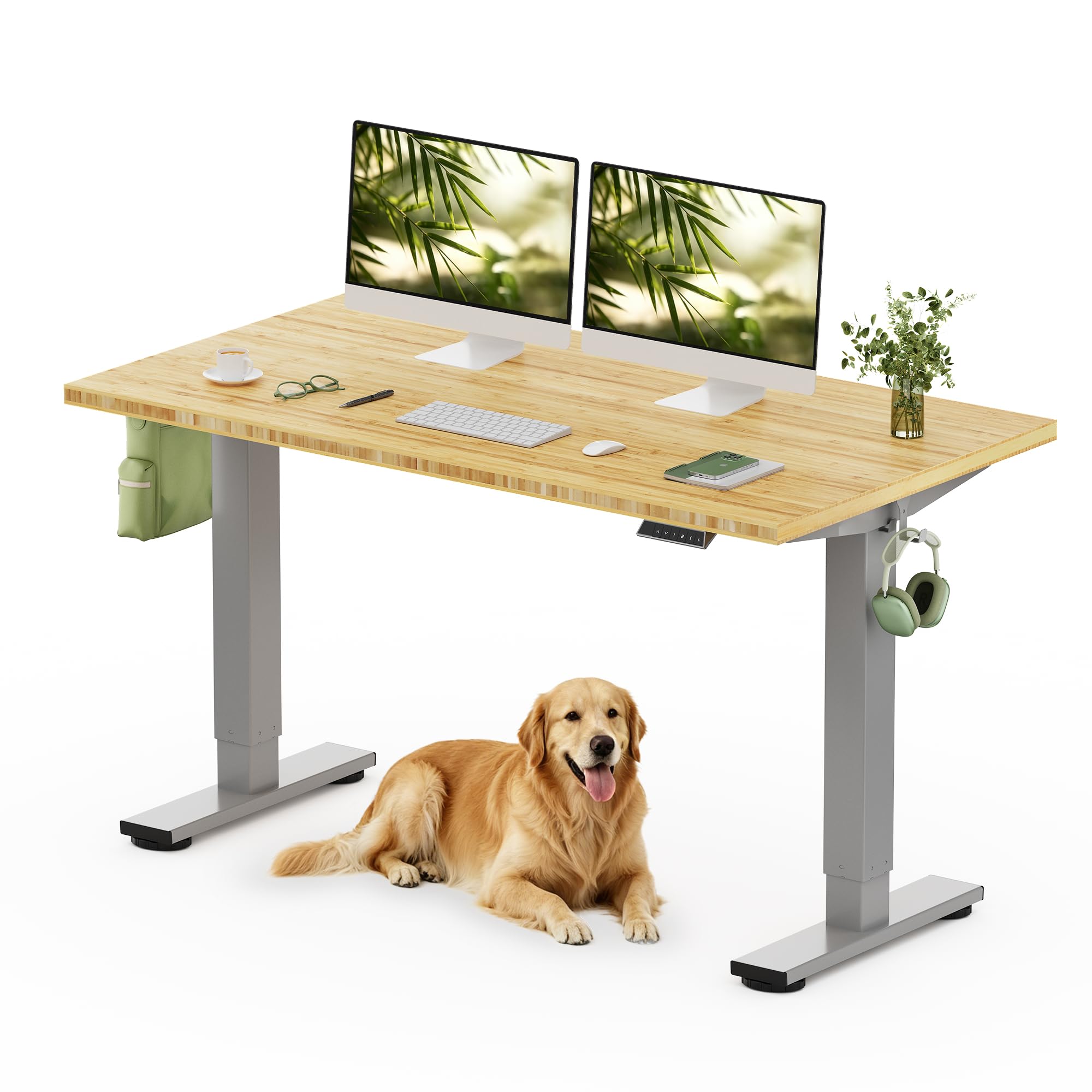 Amazon.com: FLEXISPOT Solid Wood Standing Desk, One-Piece Real