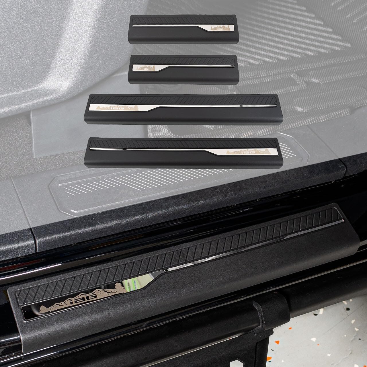 IAG I-Line Door Sill Protector for Ford Bronco 4 Door 2021+ (Not Sport)