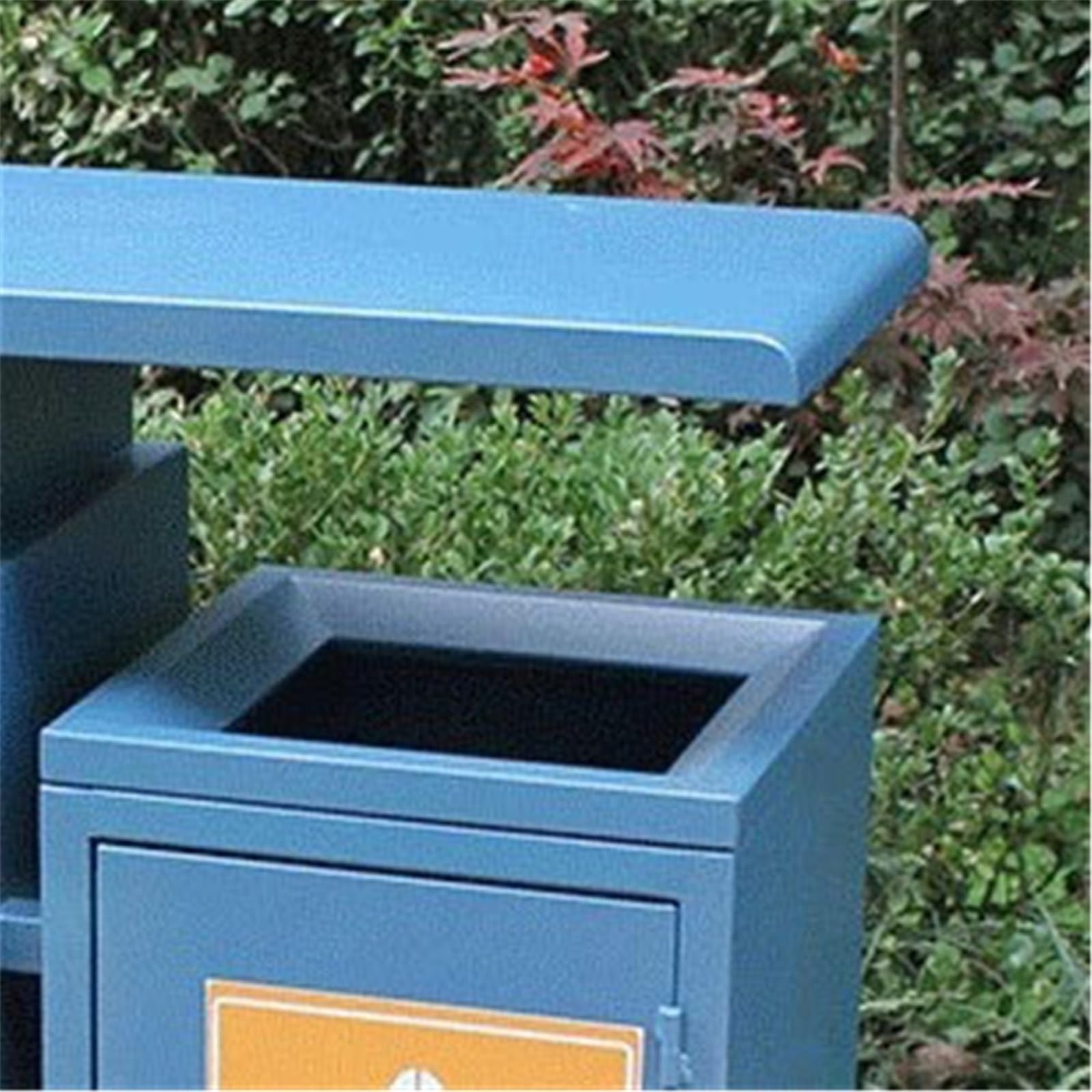 Papelera de Reciclaje Puede ser un Cubo de Basura Fijo, Cubo de Basura de Metal de Doble Caja