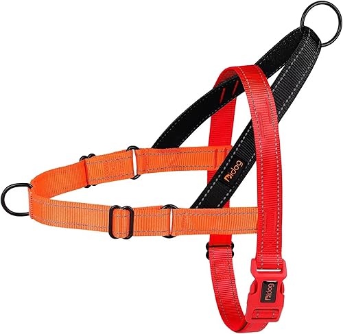 Didog Arnés para perro sin tirones con mango acolchado suave, ajuste rápido y ligero ajustable, fácil de entrenar y caminar para perros pequeños,