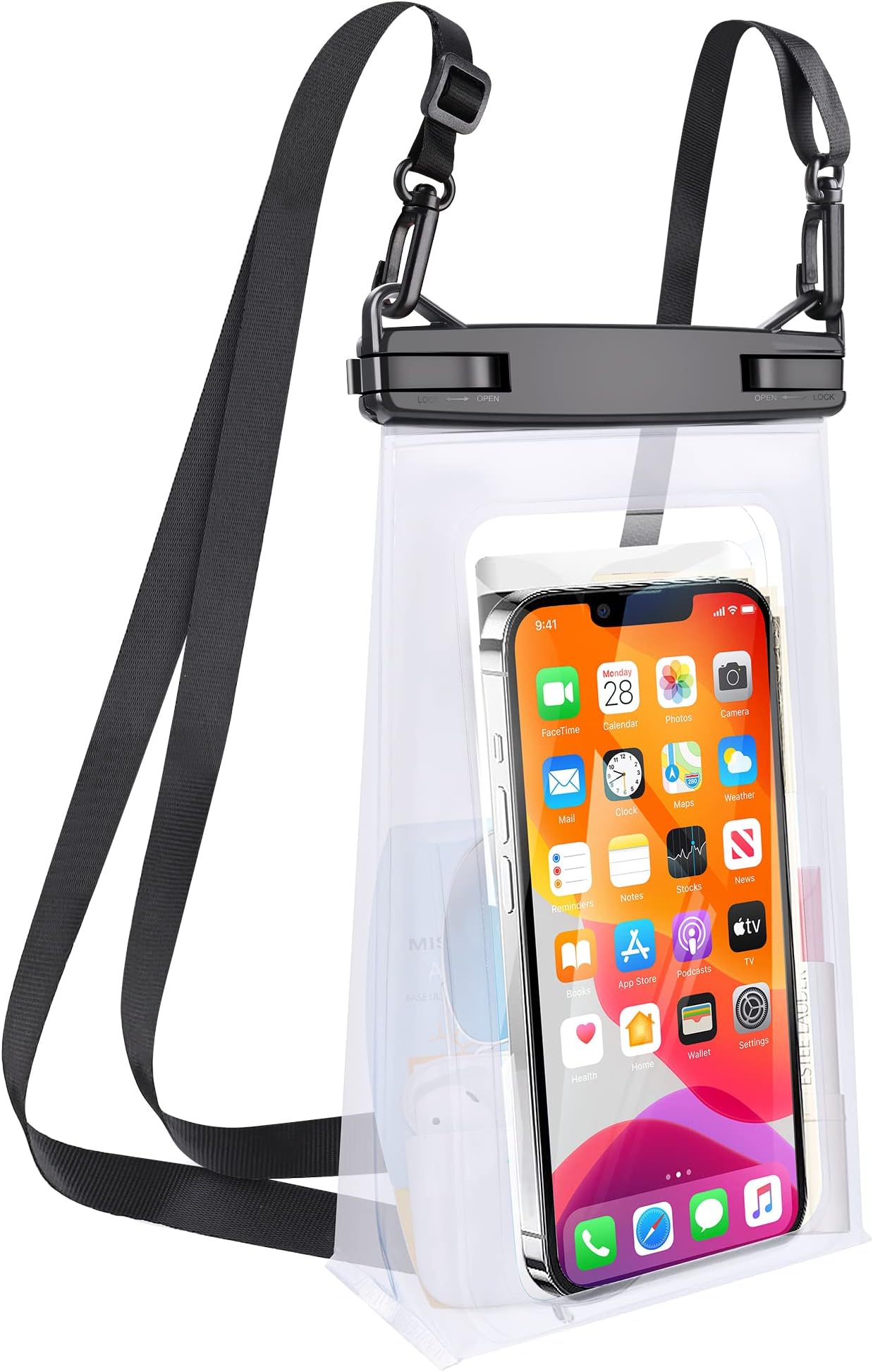 Temdan 2 Pcs Waterproof Phone Pouch, [Up To 10" Large