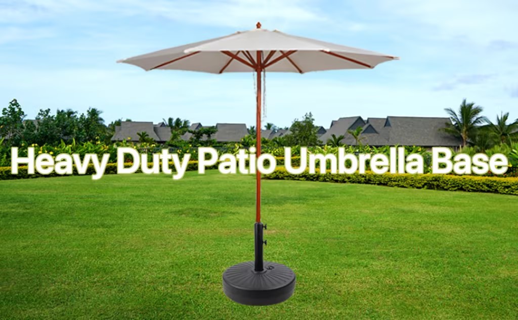 Amazon.com : Roixeeds 50LBS Round Umbrella Base Water Filled with Steel  Umbrella Holder, Heavy Duty Fillable Umbrella Base Stand for Outdoor, Patio,  Lawn, Garden (Black) (Stripes) : Patio, Lawn & Garden