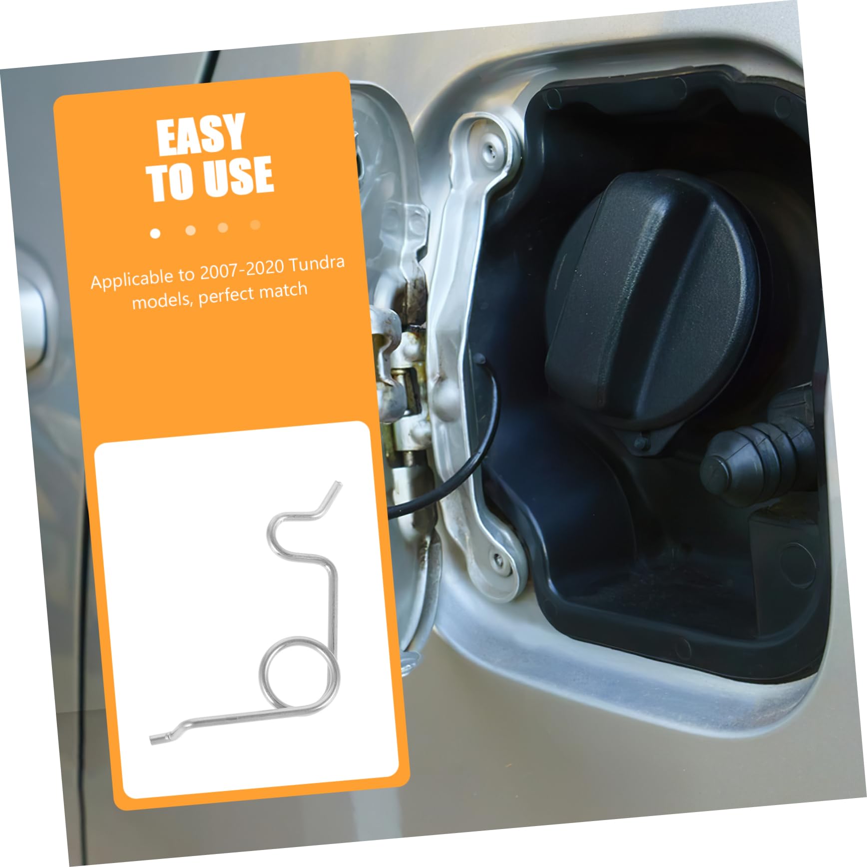 PACKOVE 2007-2020 Pickup Truck Door Spring Stainless Steel Gas Cap Spring Replacement